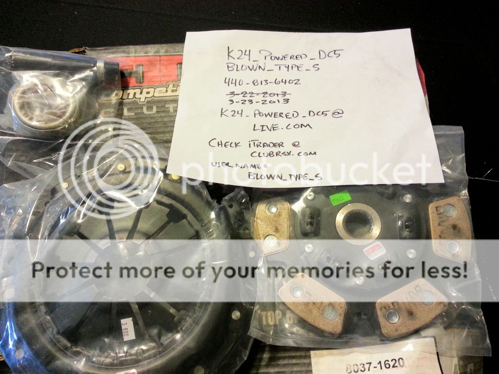 Competion Clutch*KTeller 3" for DC5*AEM and Unorthodox Pulleys Honda